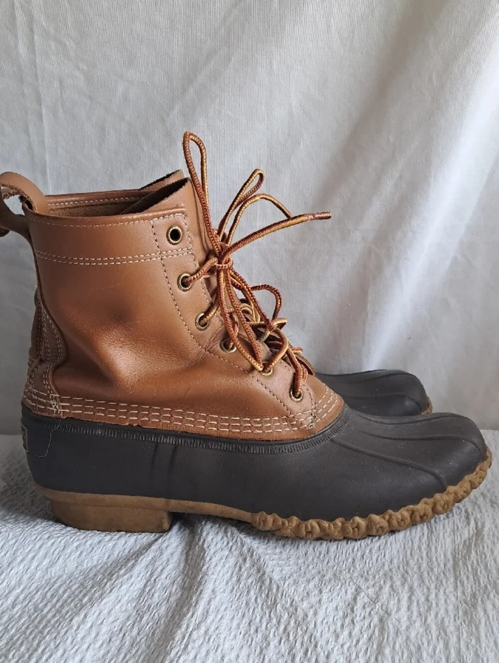 LL Bean Waterproof Duck Boots - Lace-Up Casual Outdoor Shoes